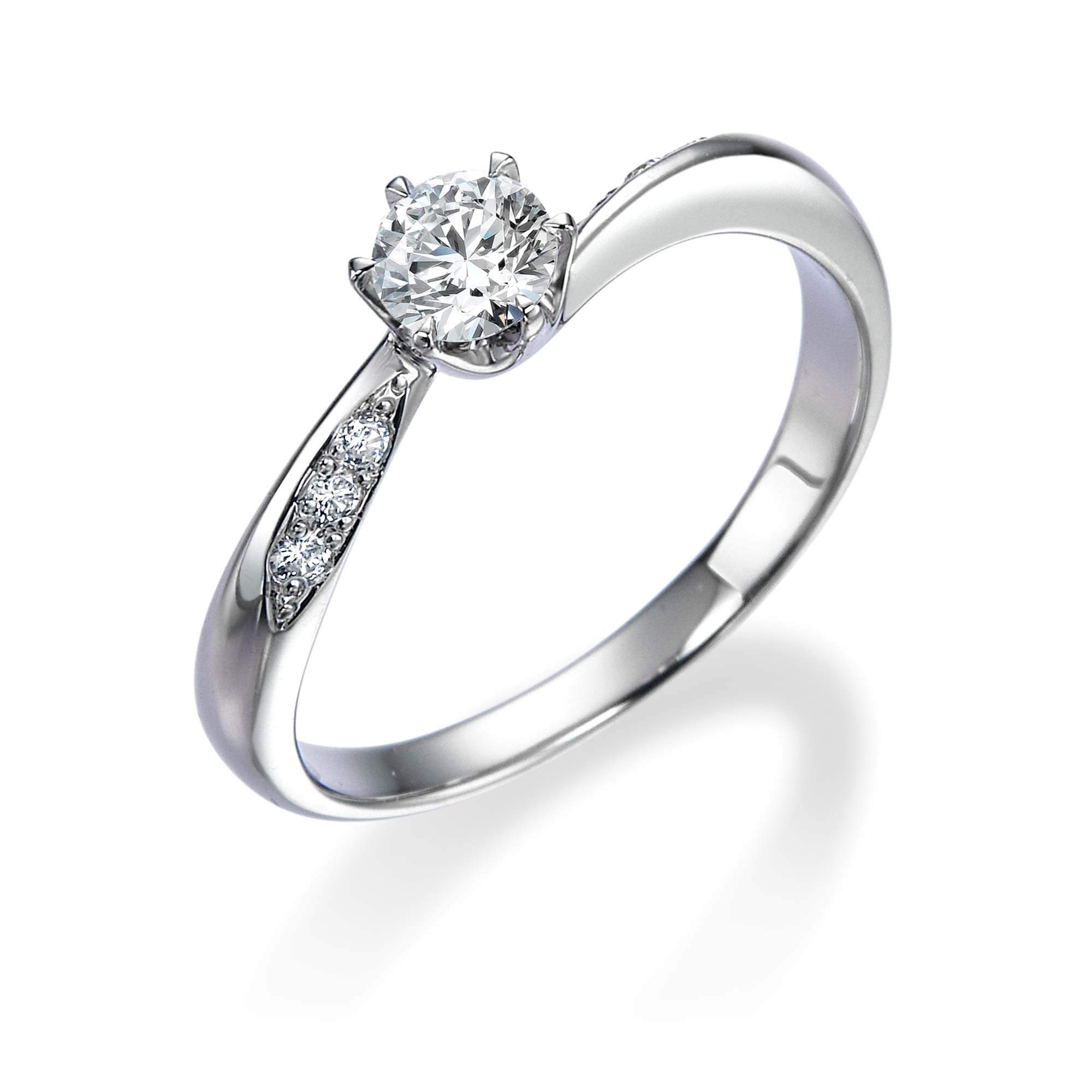 オブリークメレーダイヤモンドリング | 結婚指輪・婚約指輪のQDM