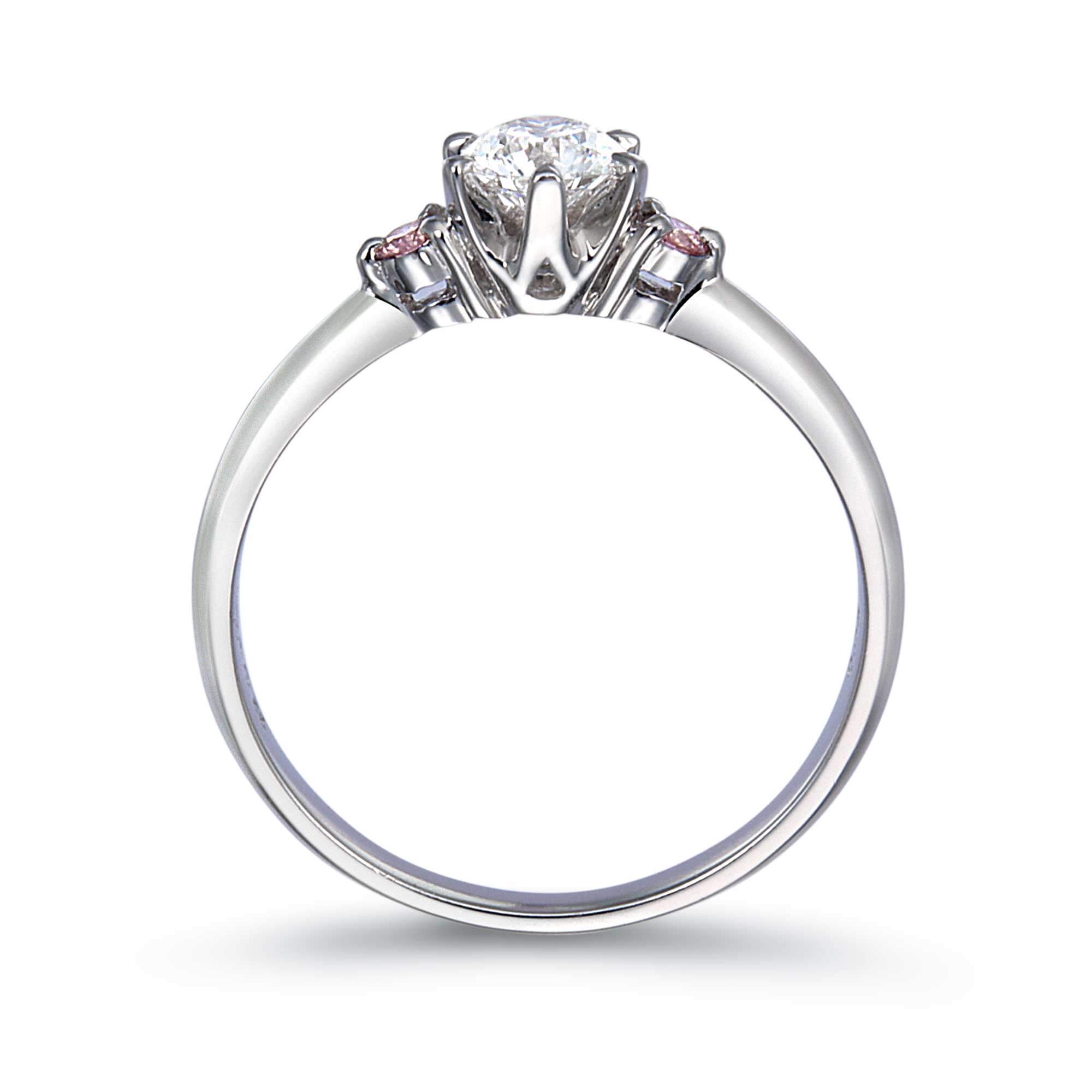 K18WG ピンク ダイヤ リング 指輪 gold pink diamond ring - icaten.gob.mx