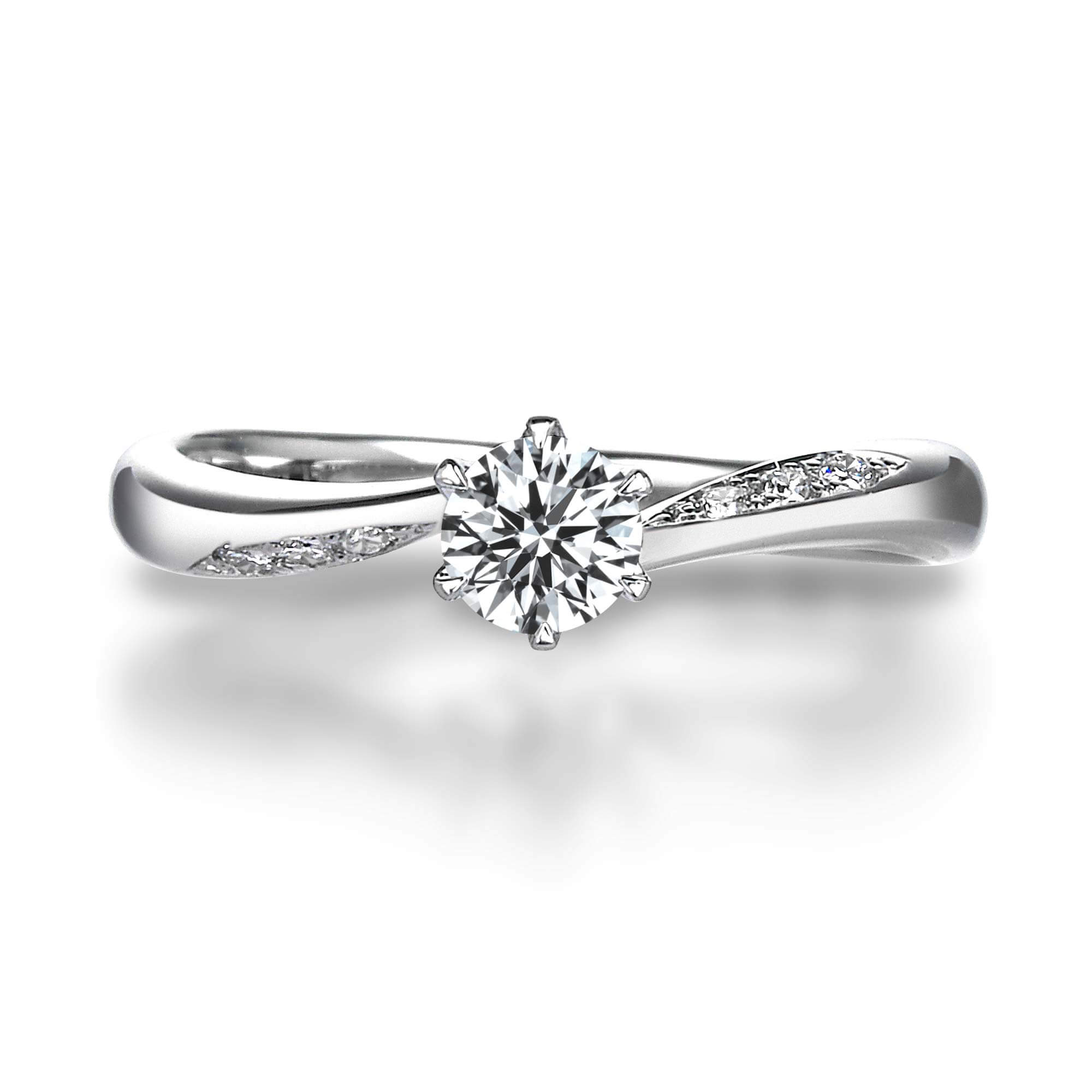 オブリークメレーダイヤモンドリング | 結婚指輪・婚約指輪のQDM